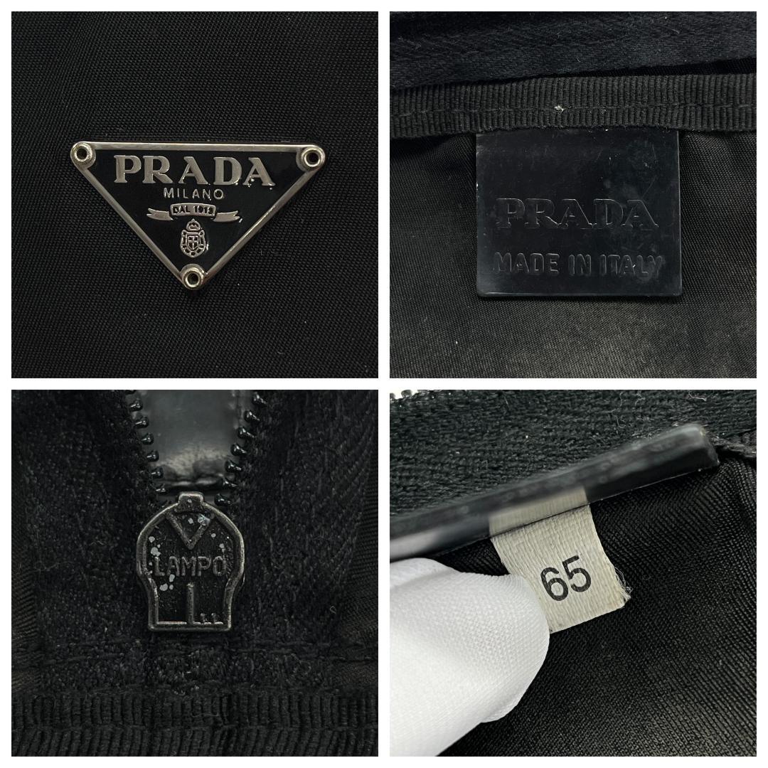 極美品 プラダ 12 ポーチ テスートナイロン 三角プレート 白タグ 巾着 美品 PRADA プラダ ポーチ 三角プレート テスート 白タグ
