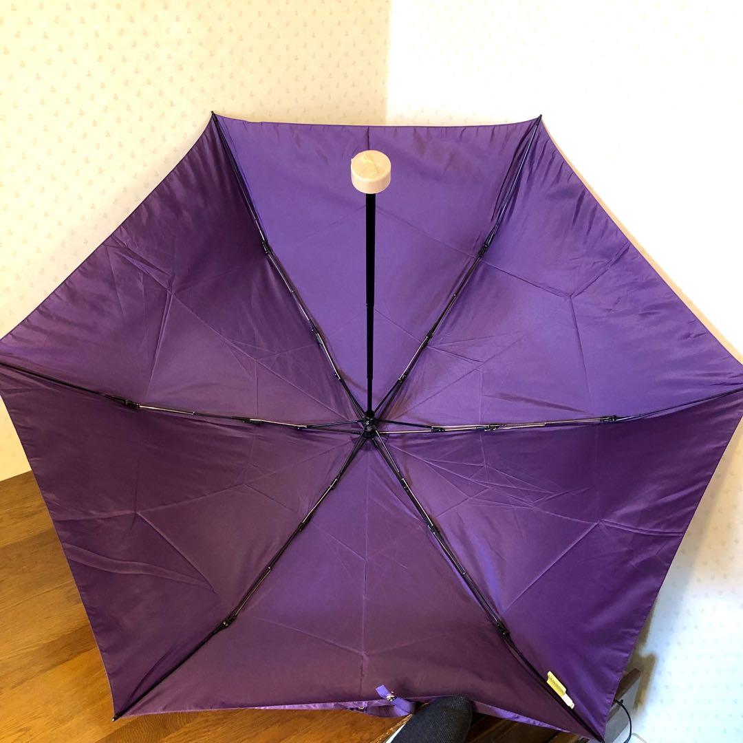 HANWAY パープル　晴雨兼用　折りたたみ傘 ☆新品☆HANWAY 晴雨兼用 折りたたみ傘 UV加工 軽量 楽折 パープル