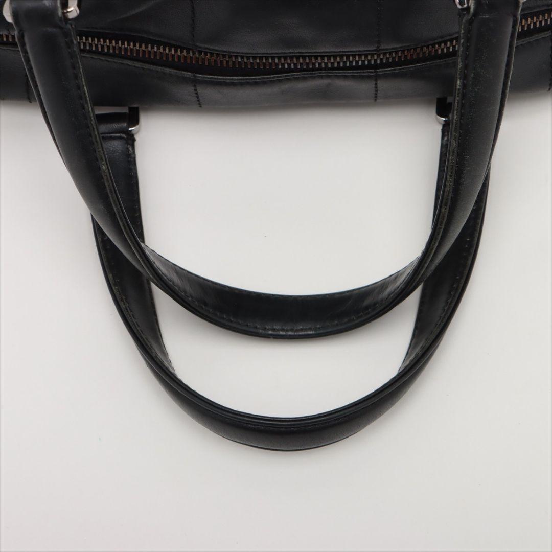 CHANEL　シャネル　チョコバー　ラムスキン　ハンドバッグ　ブラック