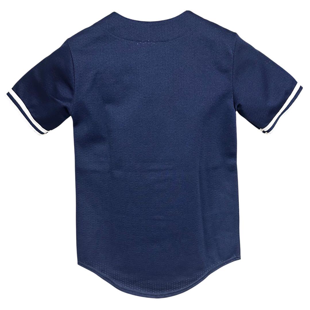 MLB ニューヨーク ヤンキース ベースボール シャツ NAVY レディースM