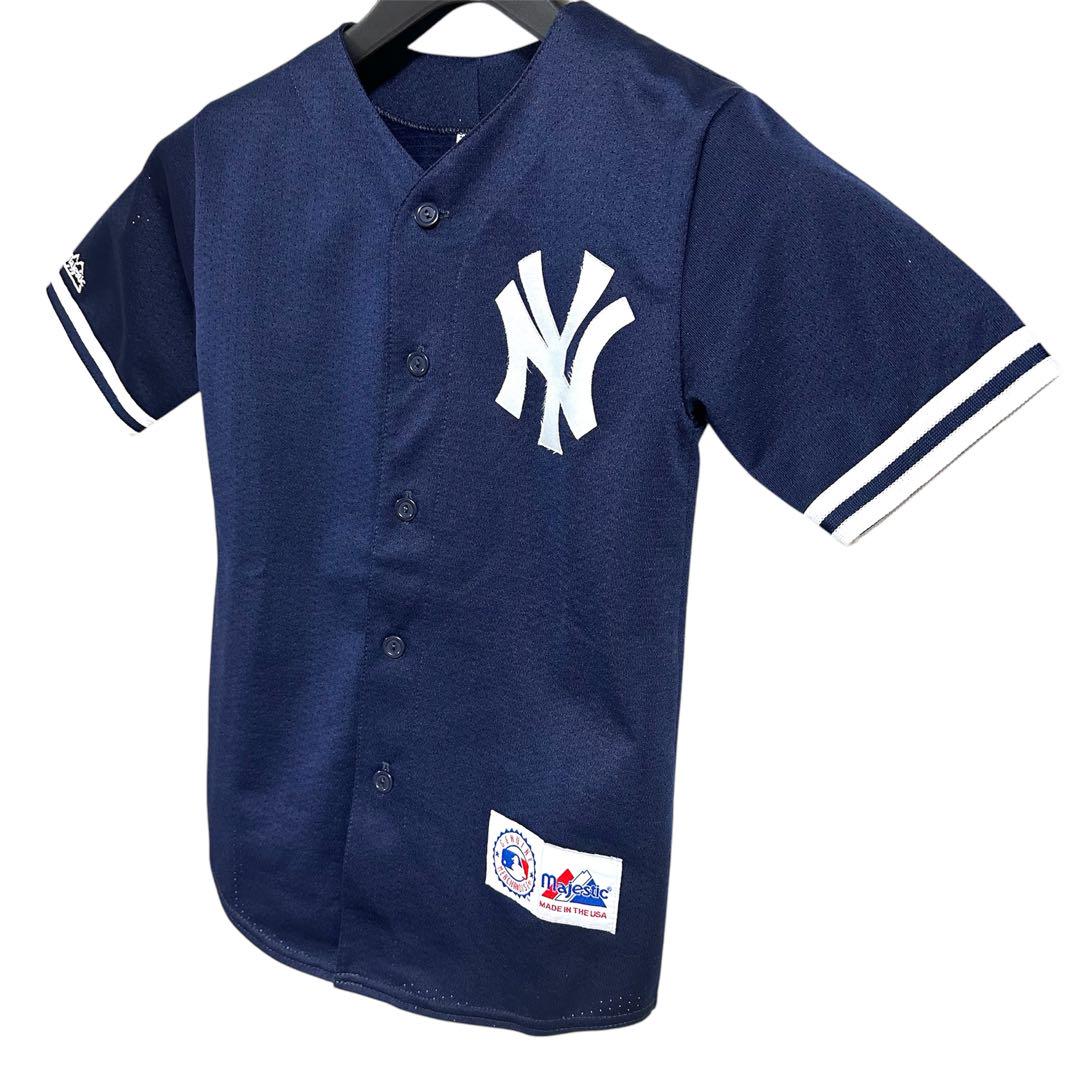 MLB ニューヨーク ヤンキース ベースボール シャツ NAVY レディースM
