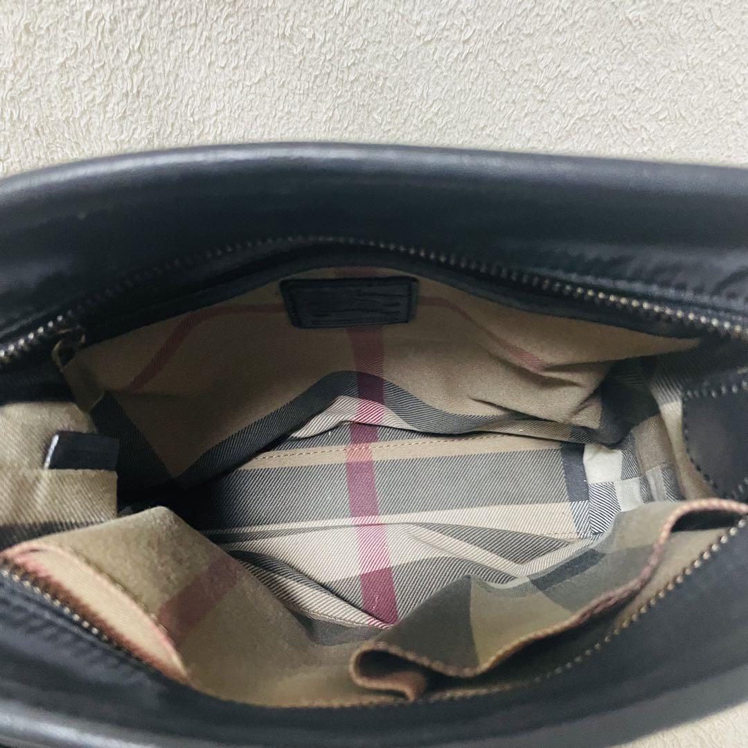 BURBERRY バーバリー ショルダーバッグ ナイロン レザー ノバチェック 画像11