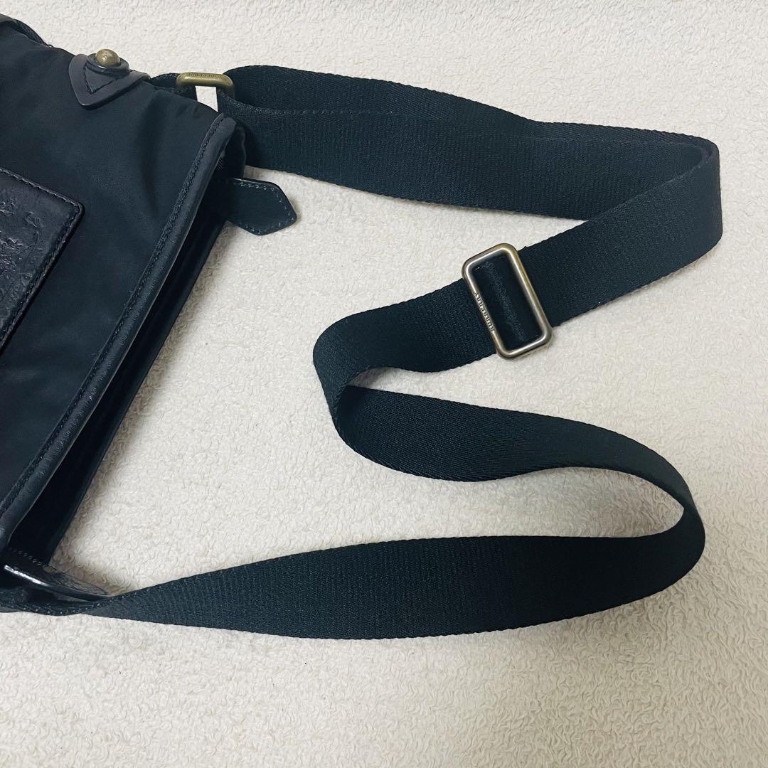 BURBERRY バーバリー ショルダーバッグ ナイロン レザー ノバチェック 画像15