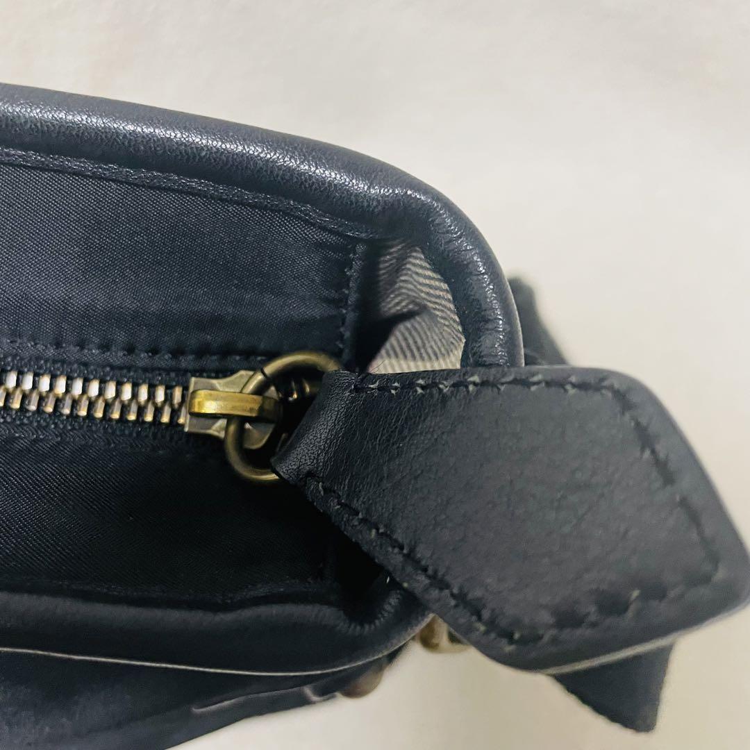 BURBERRY バーバリー ショルダーバッグ ナイロン レザー ノバチェック 画像16