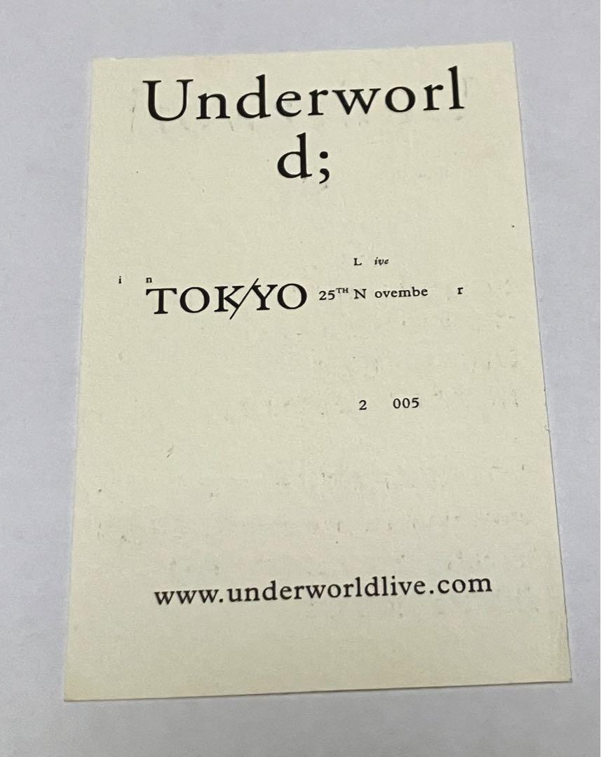 【超希少】Underworld Live in TOKYO 25th Nov