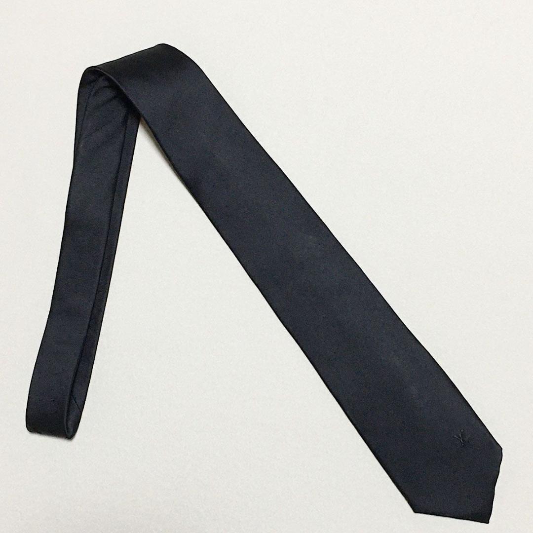 ルイヴィトン Louis Vuitton ネクタイ シルク ブラック 同色
