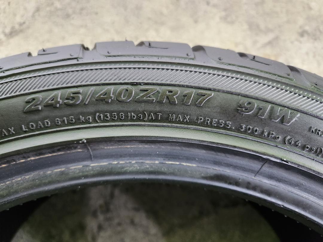 送料込☆2024年製 ケンダ KENDA タイヤ 245/40R17☆2本