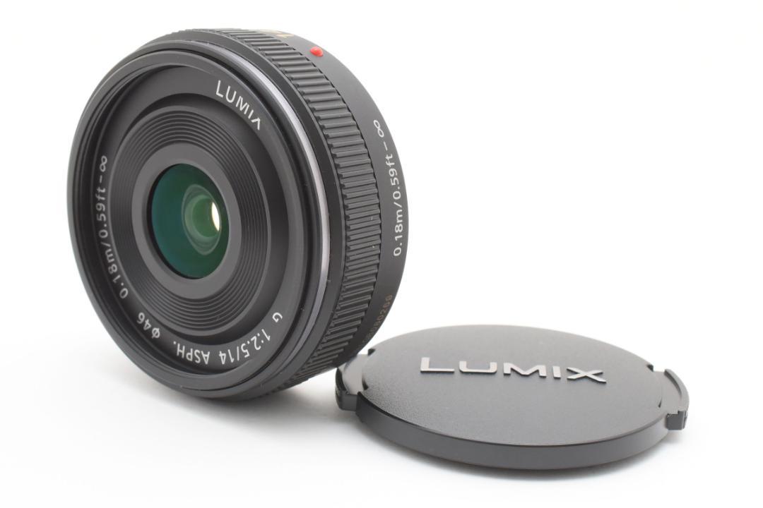 超美品 パナソニック ルミックス カメラレンズ 14mm f2.5 H-H014