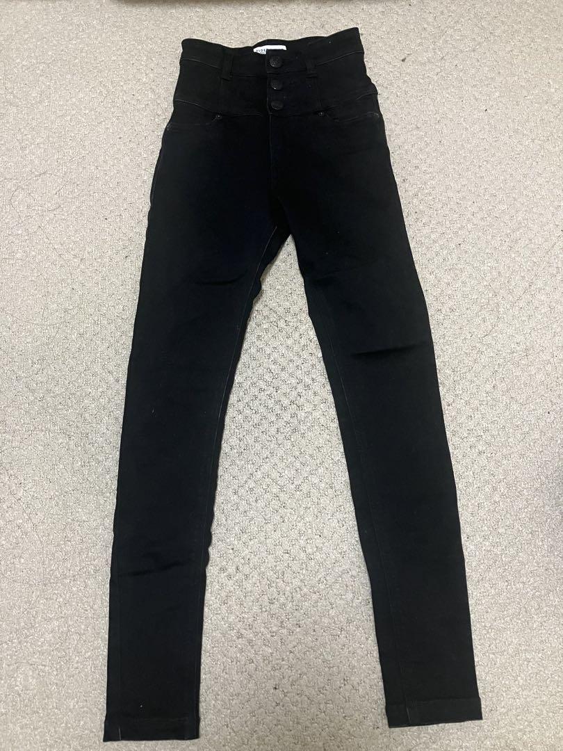 EMODA ハイウエストスキニーパンツ 黒 8,900円