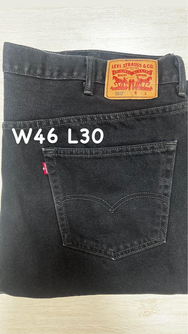 リーバイス 550 ブラック バギーデニム W46 L30