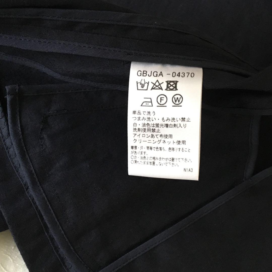 【専用】タグ付き新品★シビラ★オシャレなノーカラージャケット／羽織り　ネイビー 専用】タグ付き新品☆シビラ☆オシャレなノーカラージャケット