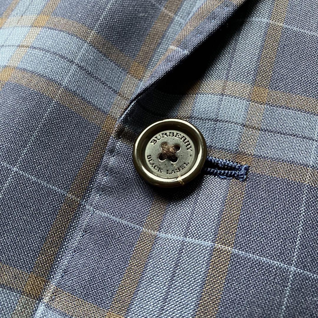 BURBERRY BLACK LABEL チェック テーラードジャケット 背抜き