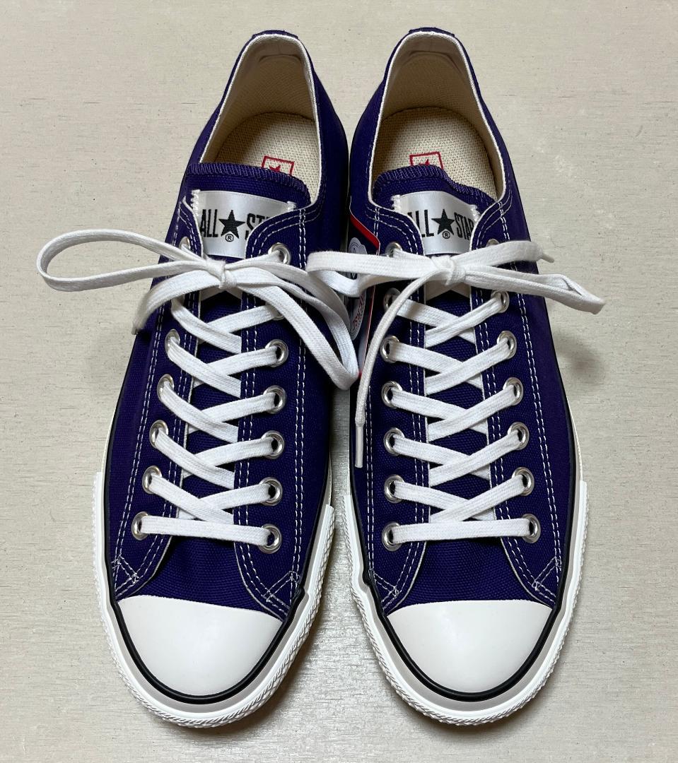 コンバース　日本製　オールスター J　パープル　OX　27cm　新品