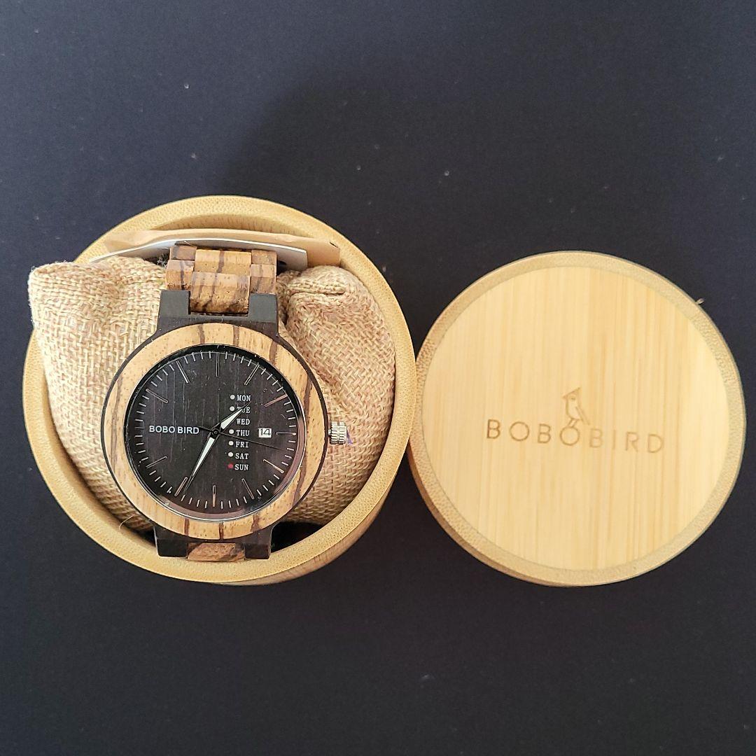 #◆最安値↓◆軽量◆BOBO BIRD Mens 木製腕時計 アナログクォーツ #◆最安値↓◆軽量◆BOBO BIRD Mens 木製腕時計 アナログクォーツ