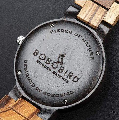 #◆最安値↓◆軽量◆BOBO BIRD Mens 木製腕時計 アナログクォーツ #◆最安値↓◆軽量◆BOBO BIRD Mens 木製腕時計 アナログクォーツ