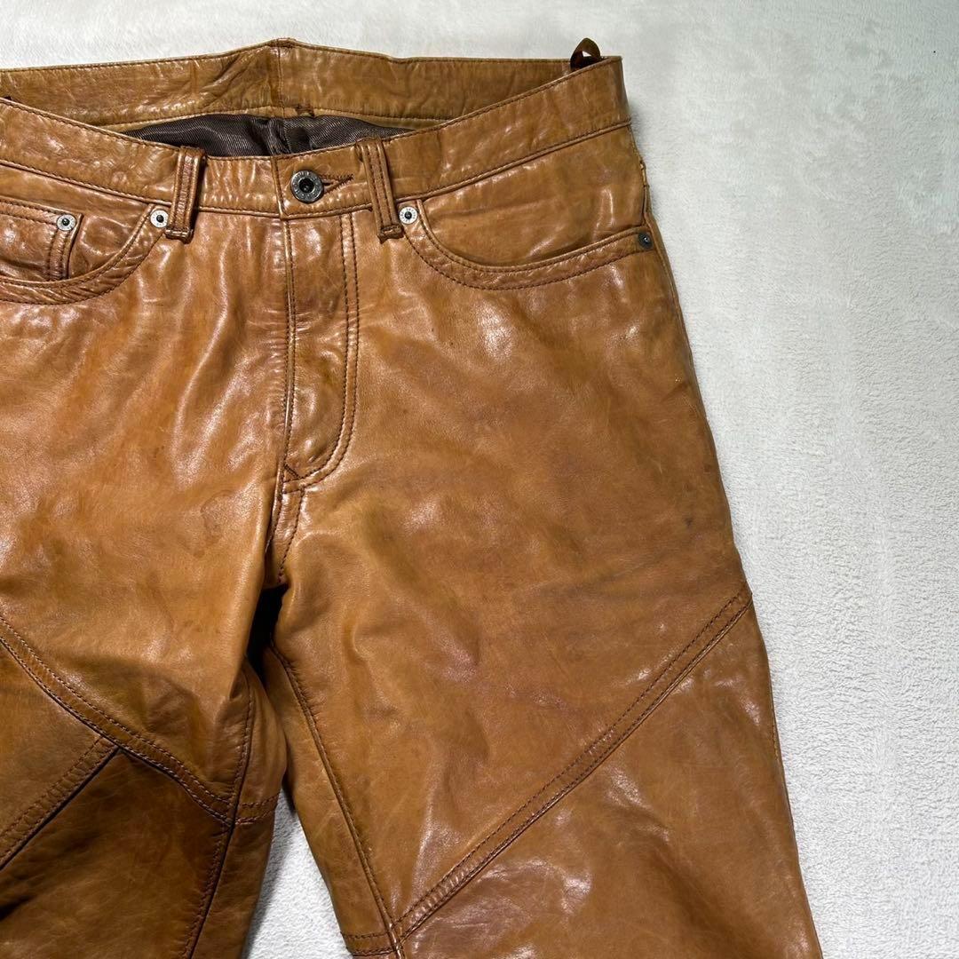 【291295homme】Bootcut Cow Leather Pants