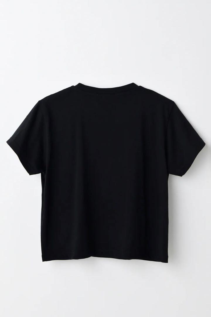 新品未使用　ENFOLD RUFFLE-MOTIF T-SHIRT 38 黒 RUFFLE-MOTIF T-SHIRT｜38｜WHT｜CUT AND SEWN｜|ENFÖLD