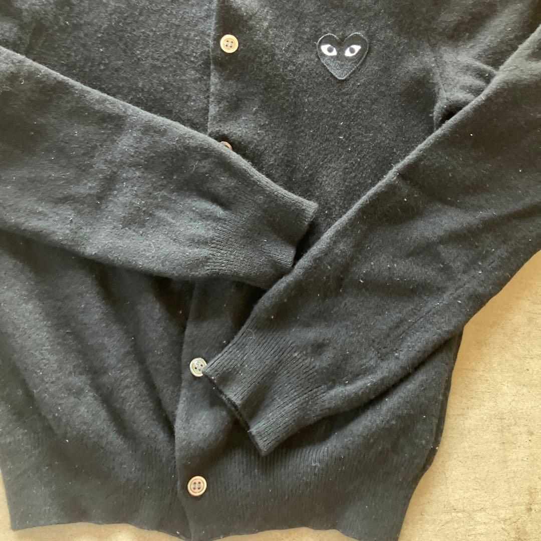 PLAY COMME des GARÇONS 黒カーディガン S
