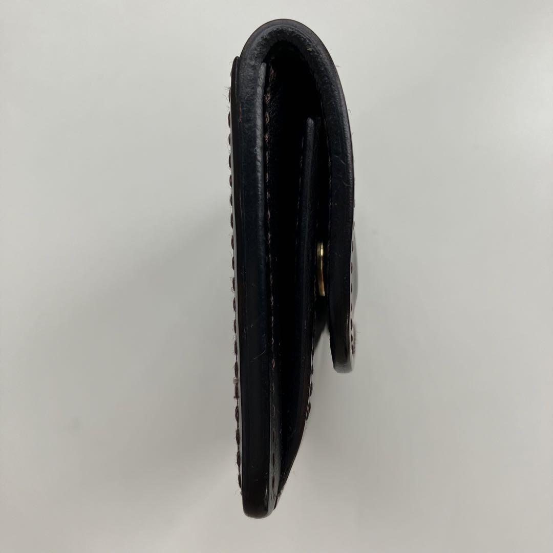 【美品】ワイルドスワンズ  タング シェルコードバン コインケース 小銭入れ 黒
