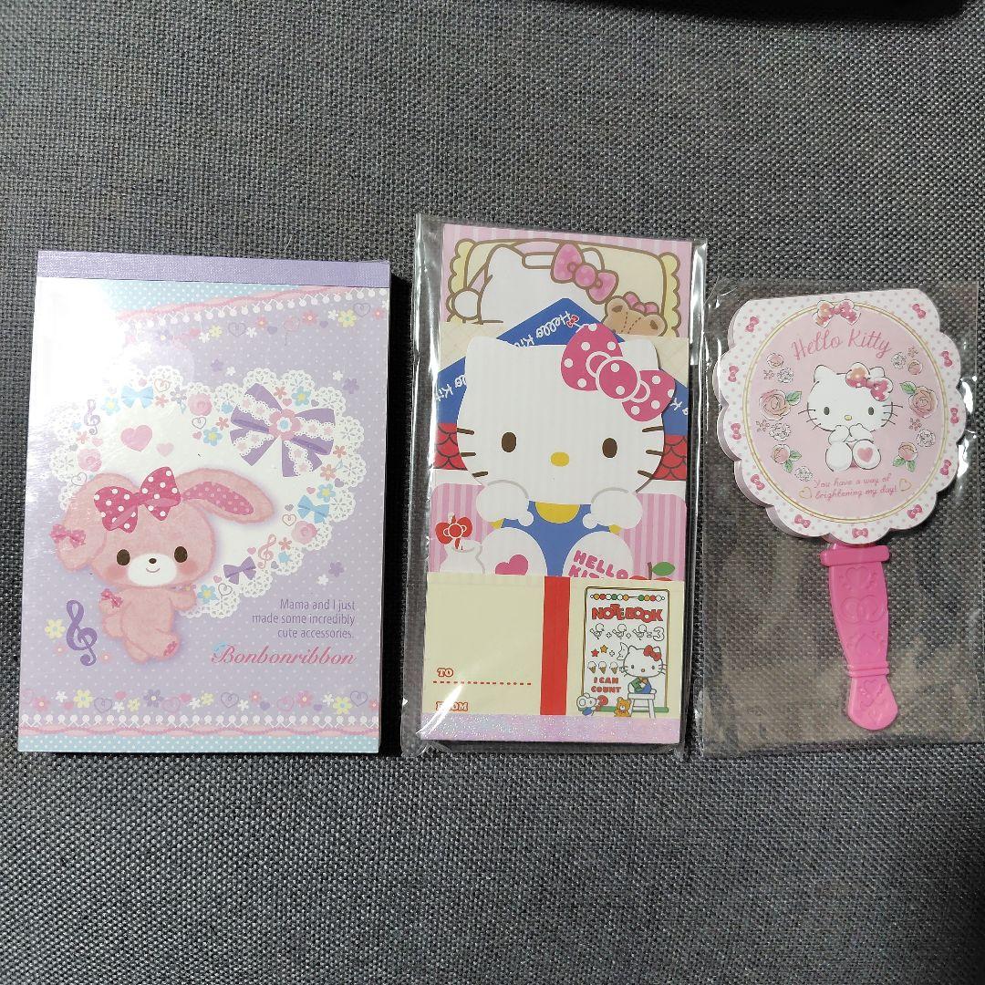サンリオメモ帳三点セットボンボンリボンキティ
