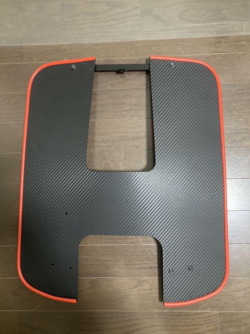 ハンターカブCT125用　旭風防AFレッグ風防 カーボン柄 モール色赤