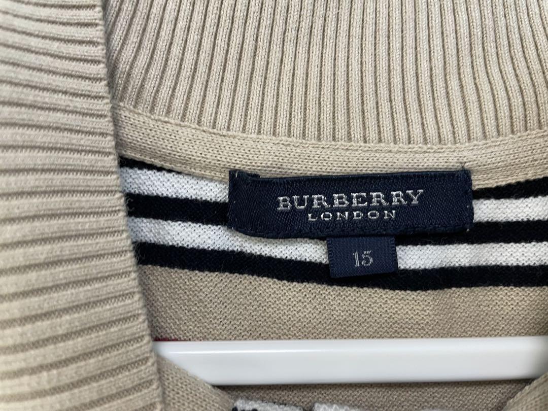 超美品 BurberryLondon バーバリー ノースリーブ ハイネック ポロ