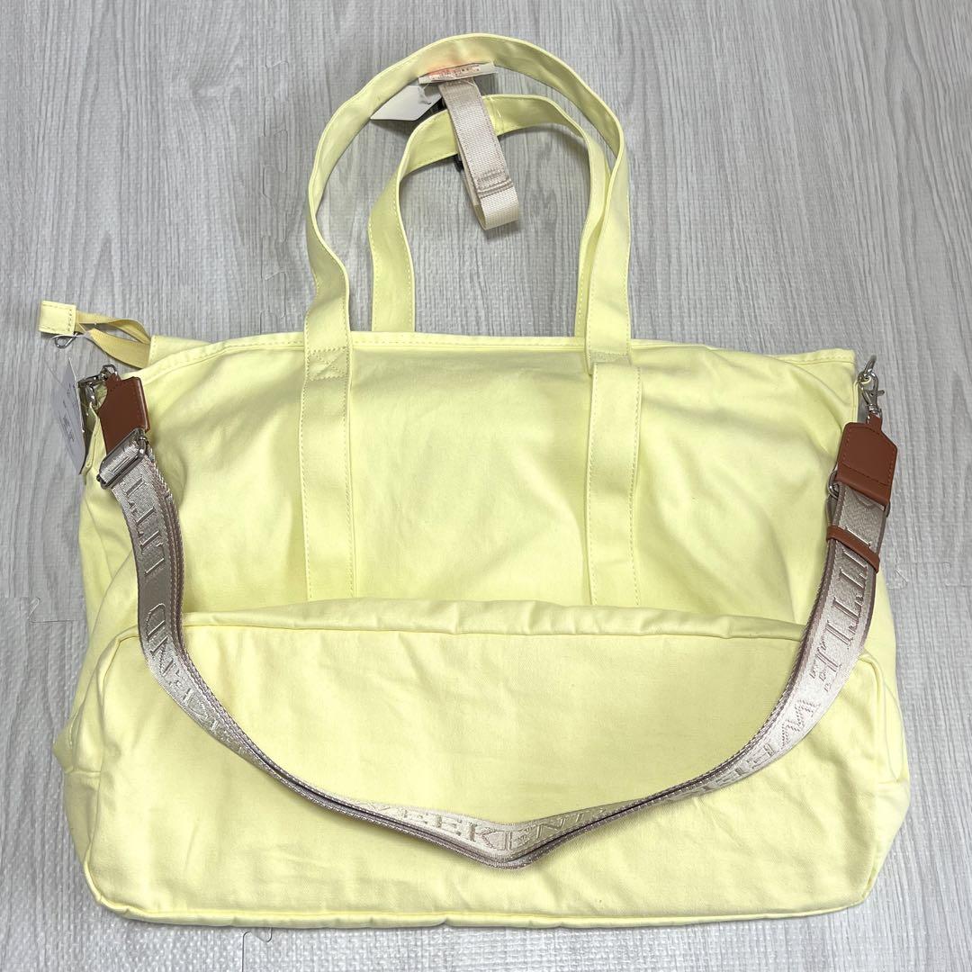 【新品未使用】LITTLE WEEKEND マザーズバッグ ショルダー付イエロー