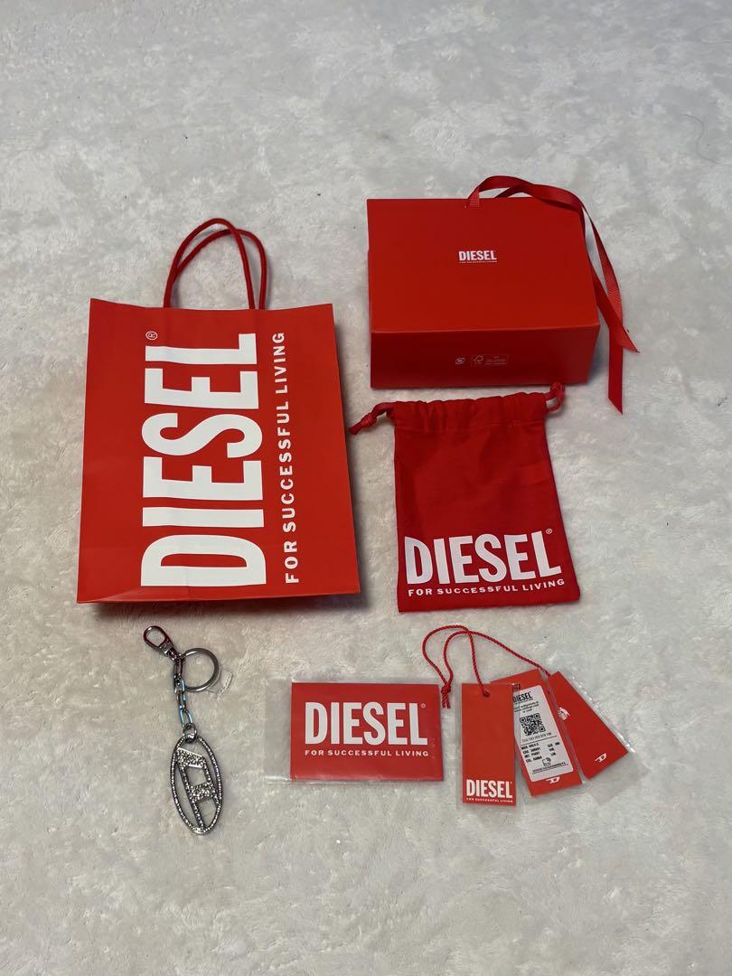 DIESEL クリスタル装飾 キーホルダー