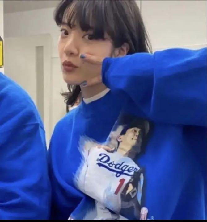 あいみょん着 XL デッドストック 90 Dodgers 野茂英雄 スウェット