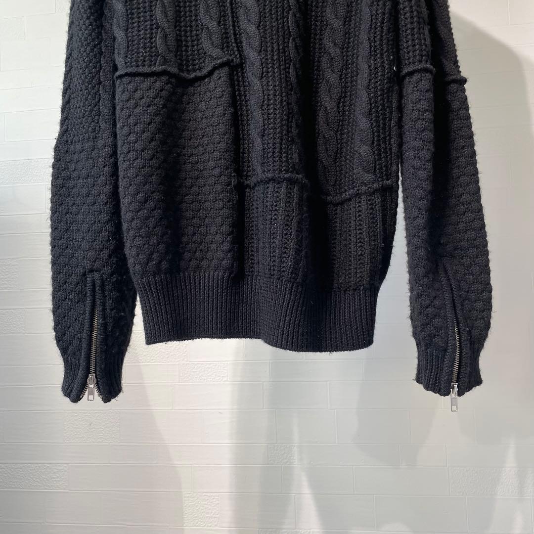 DIESEL ディーゼル ドライバーズニット ケーブル 黒 ブラック y2k DIESEL ディーゼル ドライバーズニット ケーブル 黒 ブラック y2k