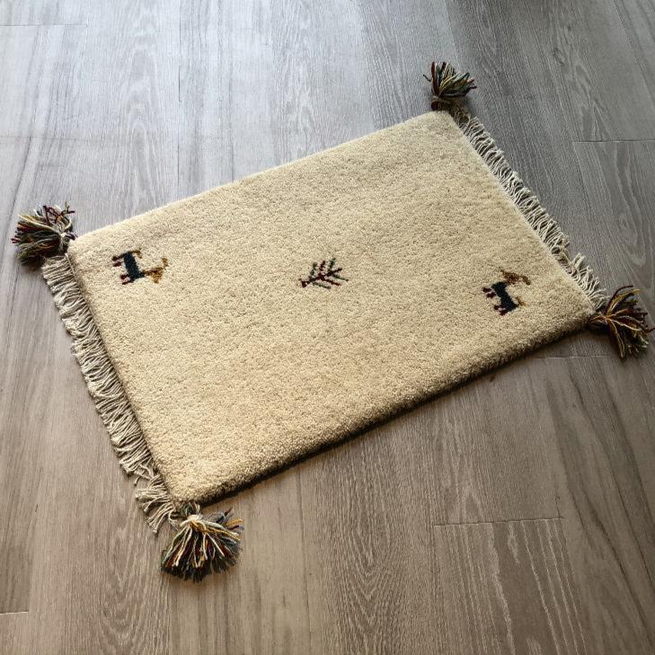 新品 ◇ 高級手結び絨毯 GABBEH ギャッベ ラグ 40×60cm No91 春夏の新作入荷 新品 ◇ No01 40×40cm ラグ ギャッベ GABBEH 高級手結び絨毯 玄関/キッチンマット