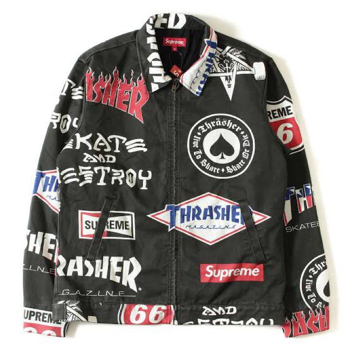 ユナイテッドトウキョウ 【即完売】supreme× thrasher コラボ 黒 M