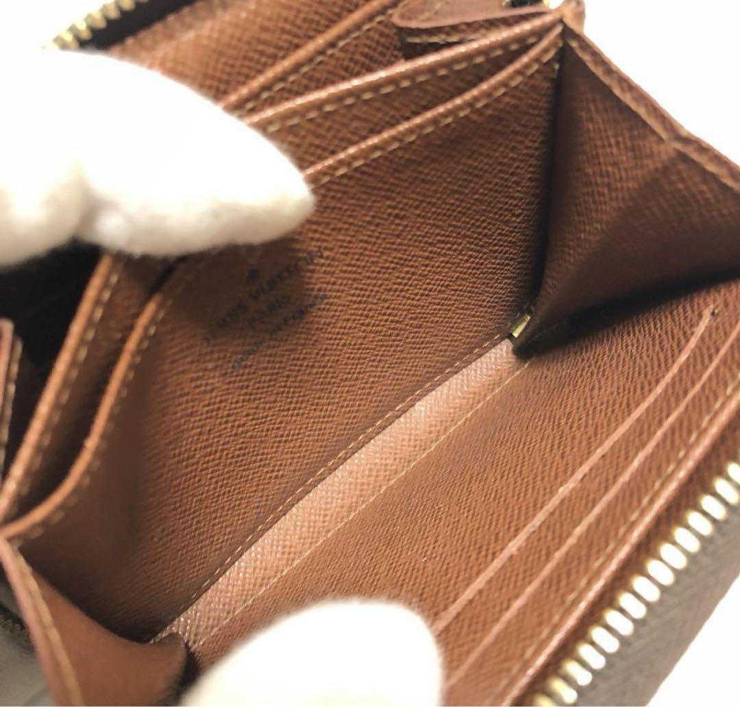 ルイ ヴィトン◎コインパース モノグラム ラウンドファスナー コンパクト 茶色 LV ルイヴィトン コインパース モノグラム ラウンドファスナー