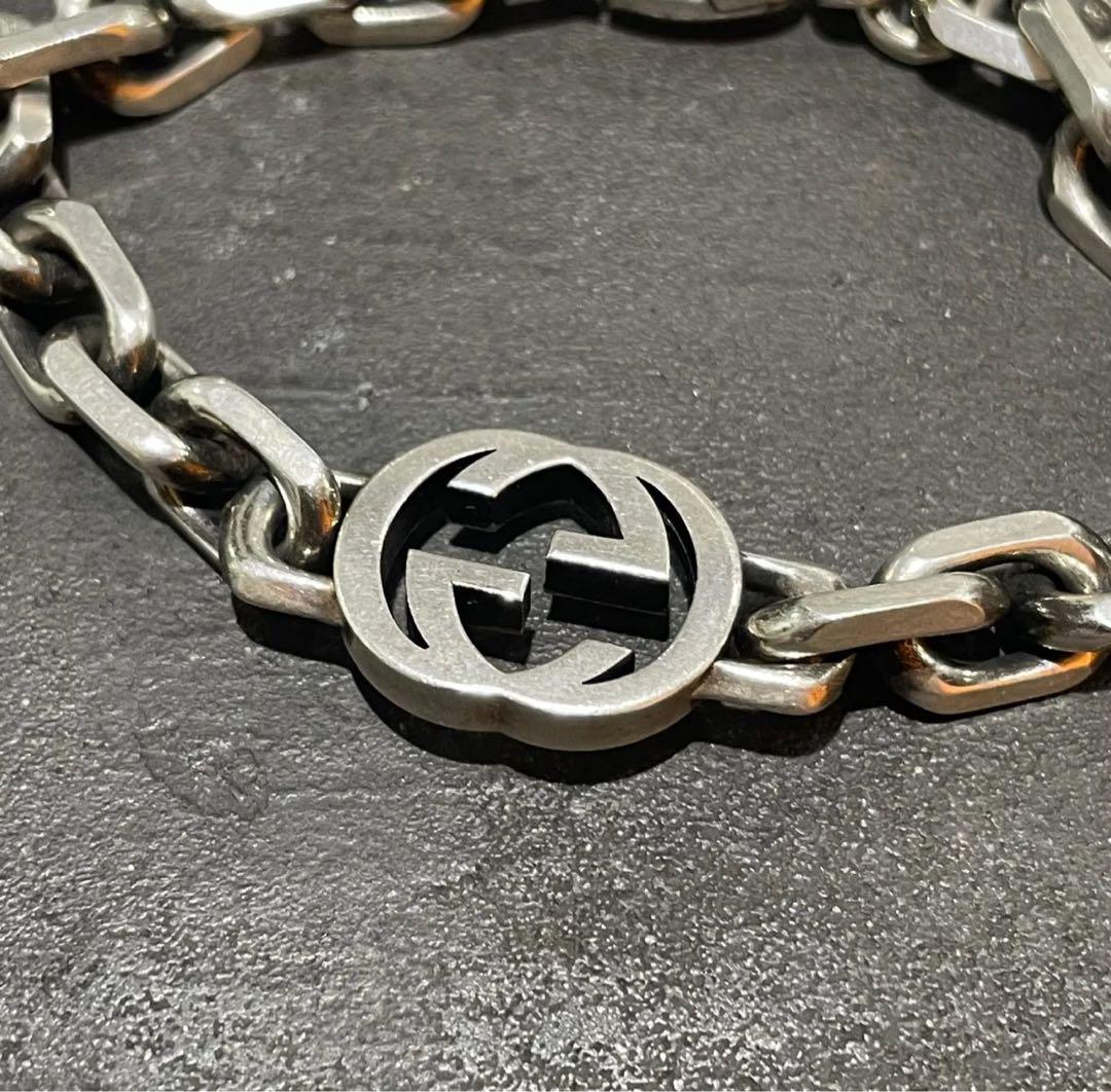 GUCCI インターロッキングG チェーンブレスレット グッチ