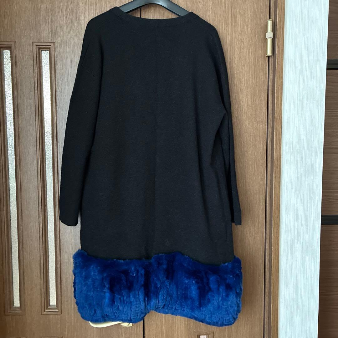 グレースコンチネンタル　ヘムファーニットカーディガン36