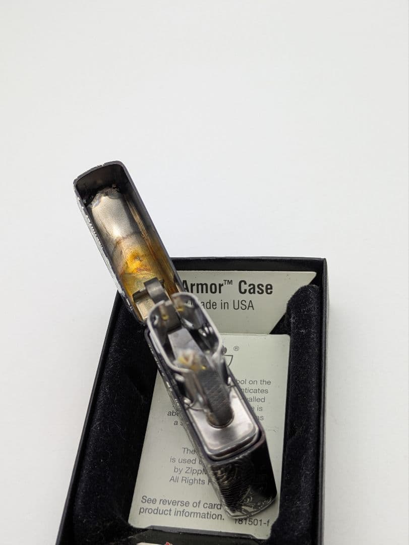 ジッポー　アーマー　鯉　2面加工　センターマーク　2013年製　未使用品