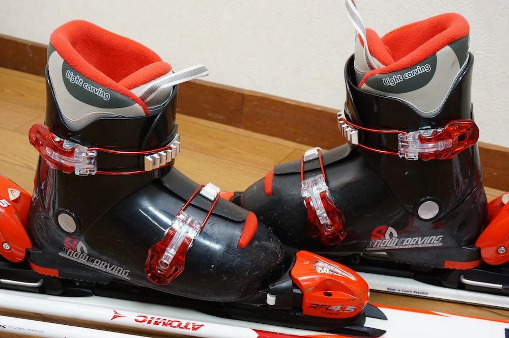 メンテ済 127cm 靴23cm HEAD 子供用スキーセット 中古 (130)