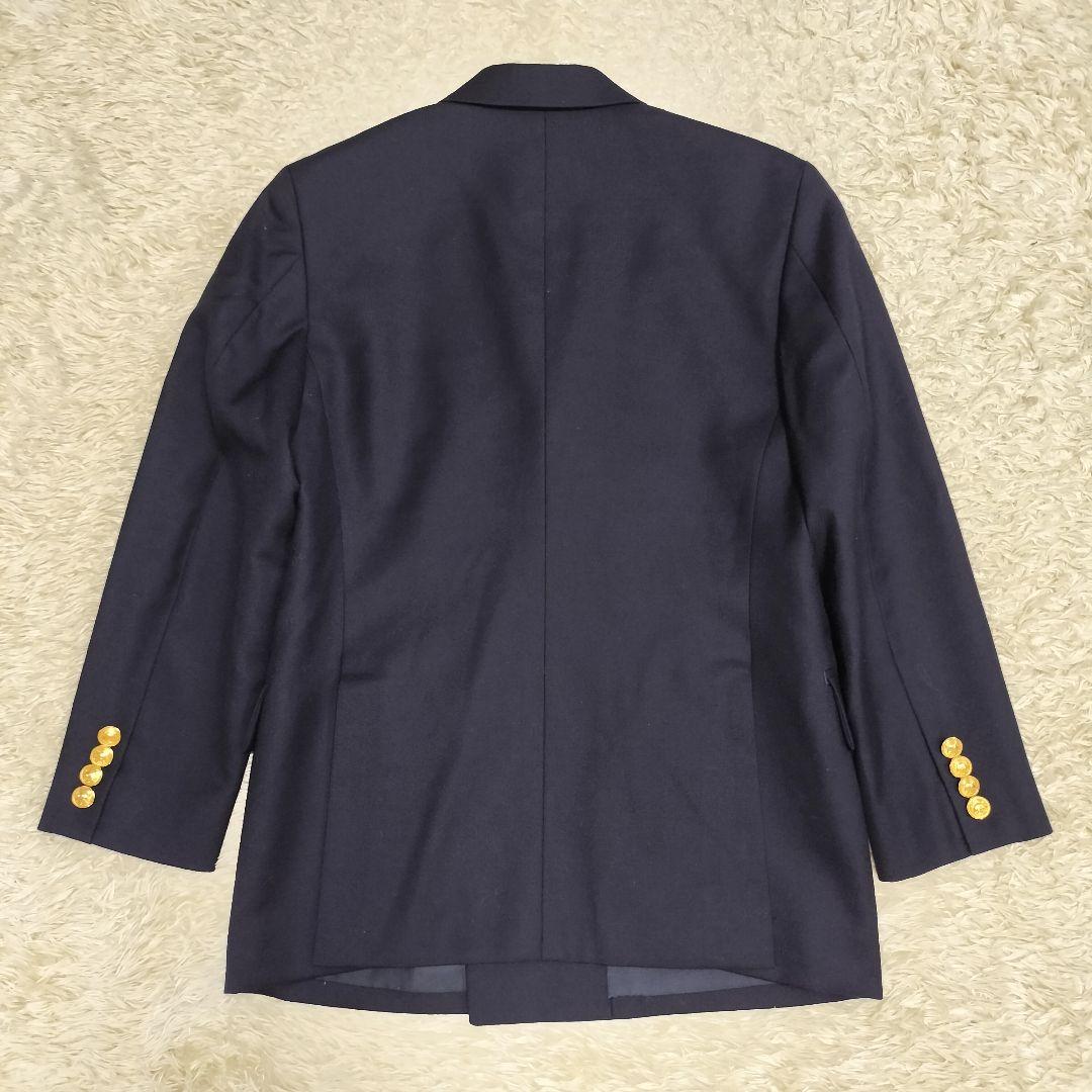 【美品】ポロ ラルフローレン 紺ブレ ダブル ワッペン 金ボタン ストレッチ 美品】ポロ ラルフローレン 紺ブレ ダブル ワッペン 金ボタン