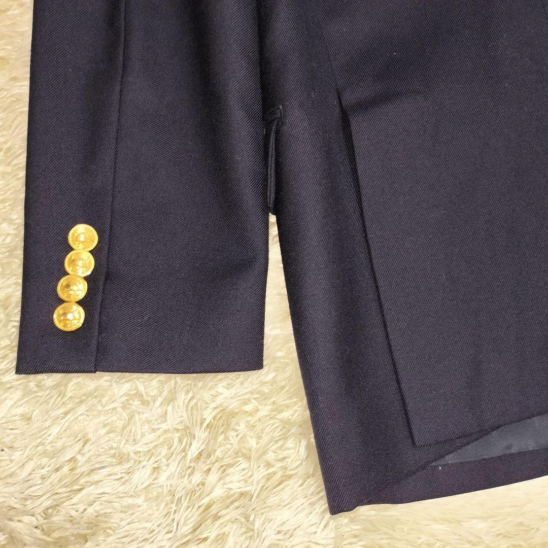 美品】ポロラルフローレン 紺色ブレザー 紺ブレ ダブル 金ボタン