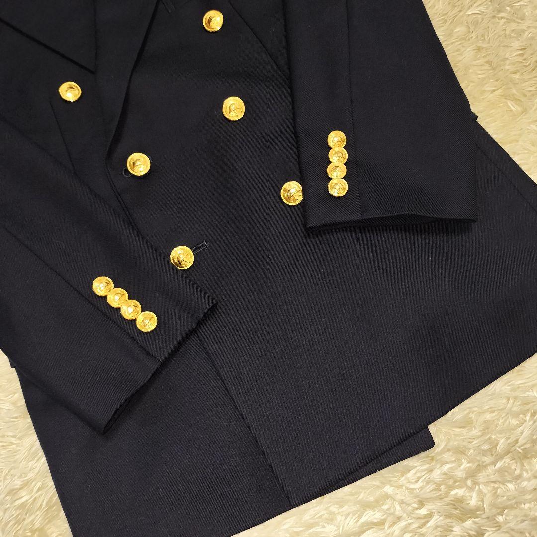 美品】ポロラルフローレン 紺色ブレザー 紺ブレ ダブル 金ボタン