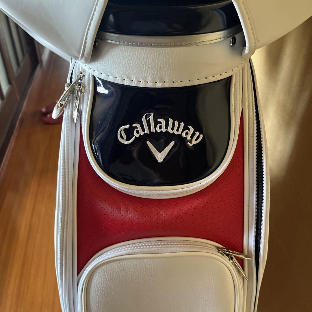 Callaway キャディバッグ ホワイト レッド ブラック