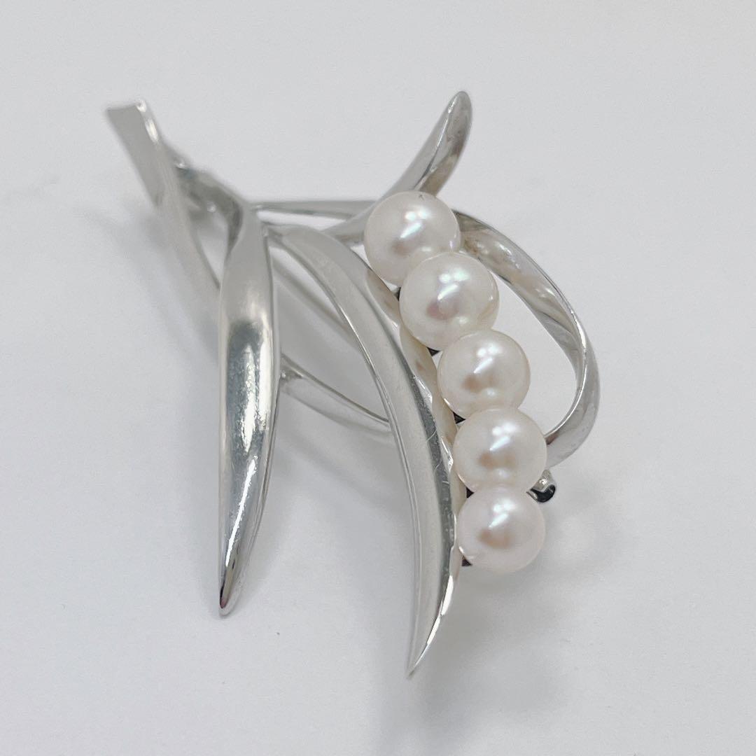 【極美品】✨MIKIMOTO ミキモト アコヤパール　ブローチ　コサージュ MIKIMOTO 【ミキモト】K18アコヤパール ダイヤモンドブローチ