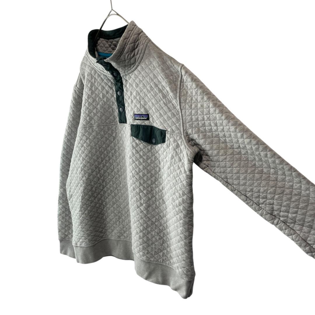 パタゴニア オーガニックコットン キルト スナップT プルオーバー グレー L パタゴニア オーガニックコットン キルト スナップT プルオーバー グレー L