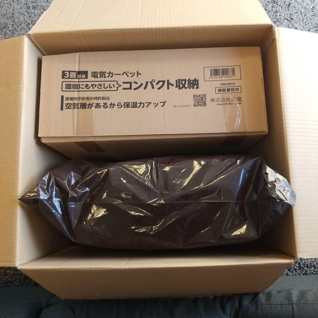 フランネルラグカバー付 電気カーペット