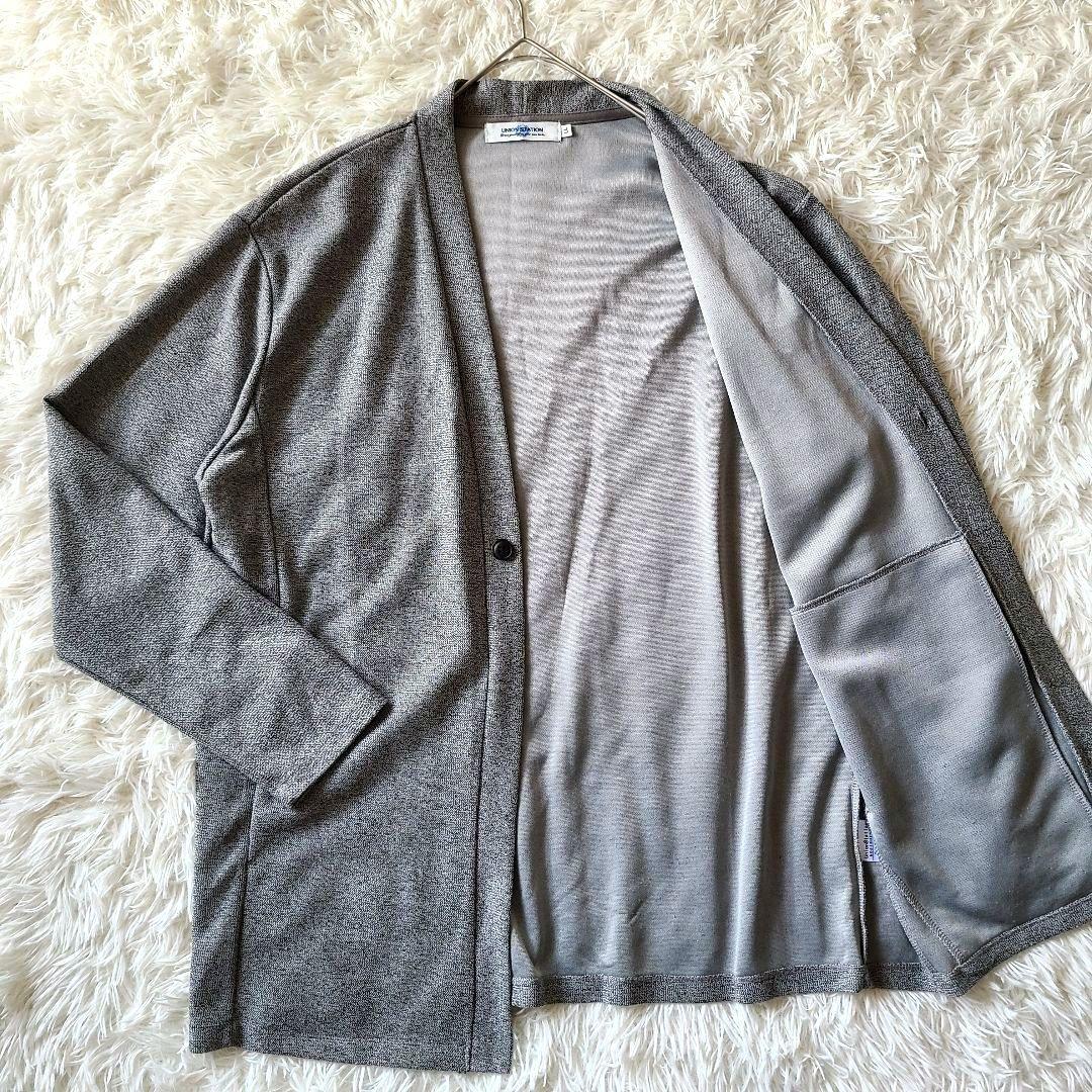 ✨️美品・現行✨️メンズビギ カーディガン 1ボタン ストレッチ XL