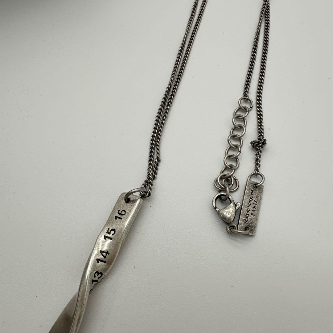 MM6 Maison Margiela】シルバー ロゴチェーンネックレス