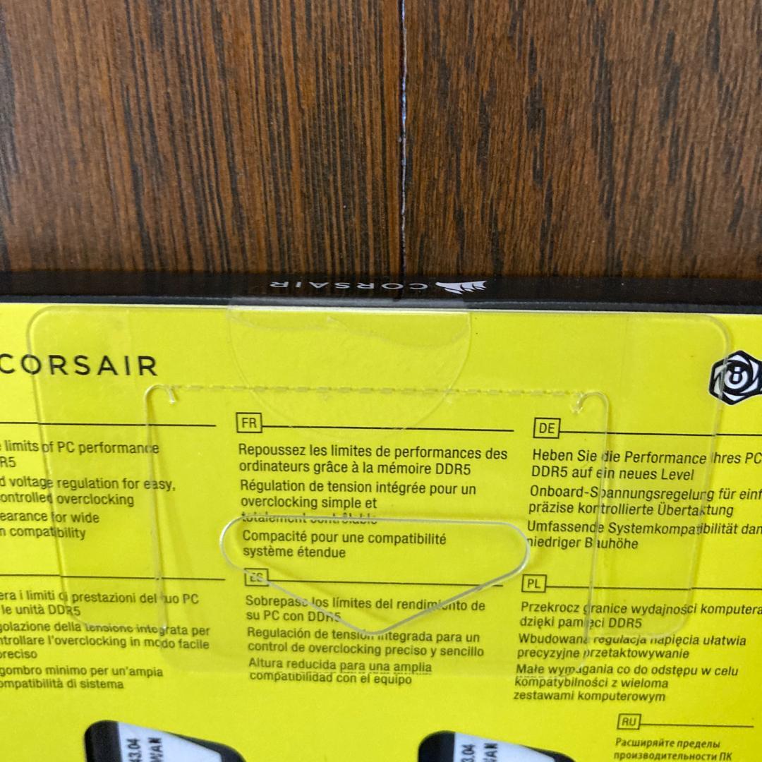 【新品・未開封】CORSAIR DDR5 64GB(32GB×2)5600MHz