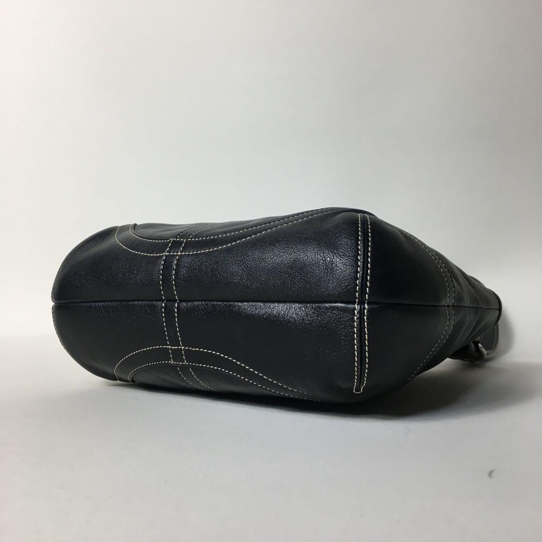 2505-254｜美品｜コーチ ショルダーバッグ レザー ブラック