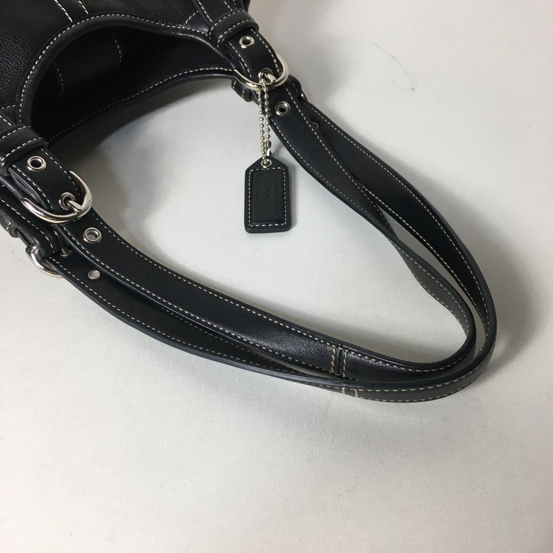 2505-254｜美品｜コーチ ショルダーバッグ レザー ブラック