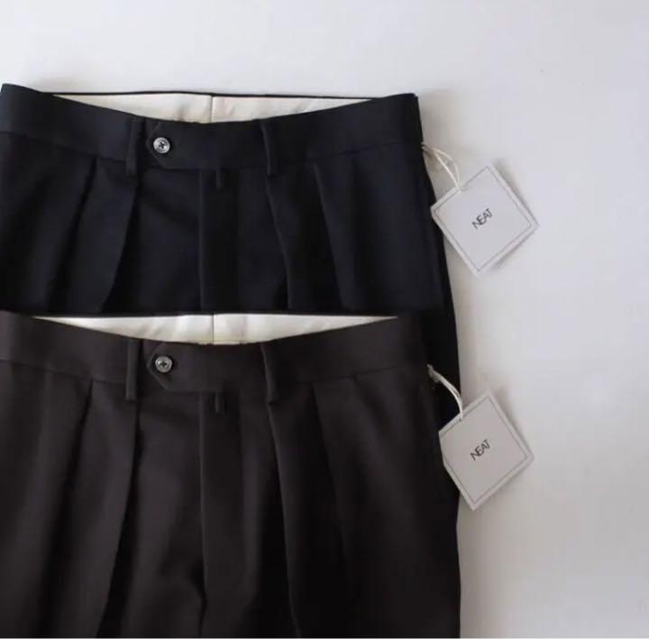 30%割引 セール 【定価3.85万】NEAT ウールギャバ/Tapered 46 良品質 needles 総柄 ♯1700 Pants track 22ss スラックス